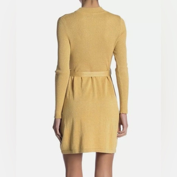 Free People Golden French Girl Sweater Dress w/ Belt - Picture 2 of 9